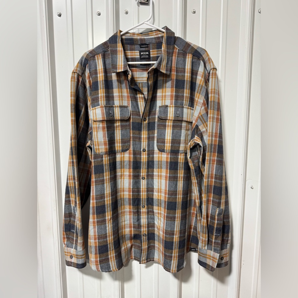 Prana Men's Westbrook Flannel Shirt Size XL